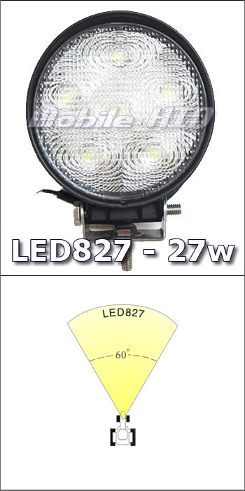 4" LED 27w Work Light