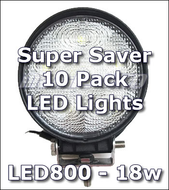 4" LED800 Work Light 10-pack